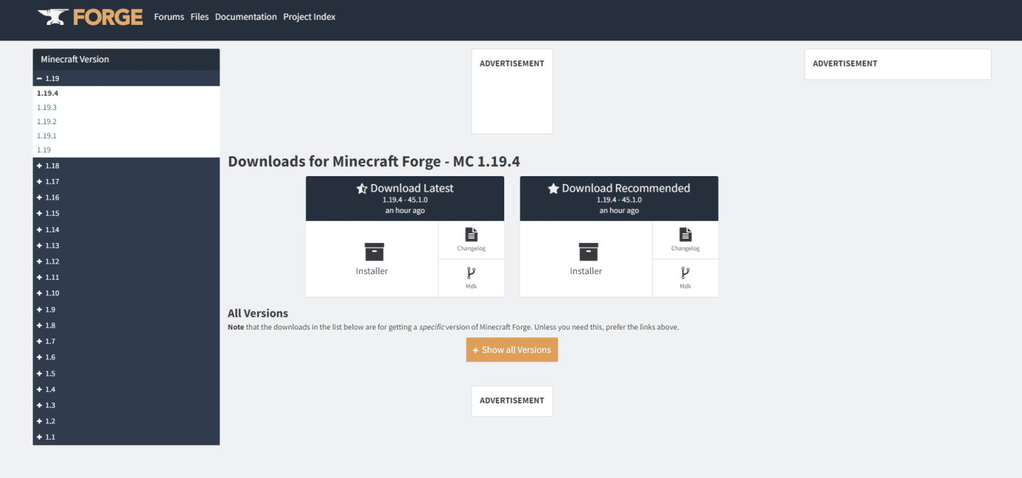 Site Oficial de Minecraft Forge - 50 Melhores Mods para Minecraft PC 