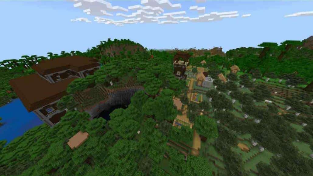 vilarejo pr&oacute;ximo a uma mans&atilde;o