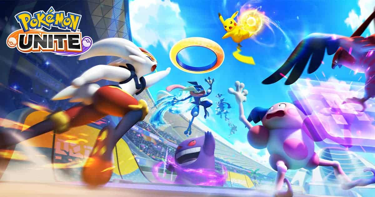 Imagem do jogo Pok&eacute;mon Unite lan&ccedil;ado no dia 21 de Julho de 2021