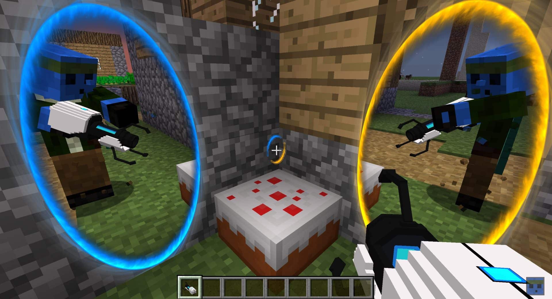 Imagem do Mod Portal Gun - 50 Melhores Mods para Minecraft PC