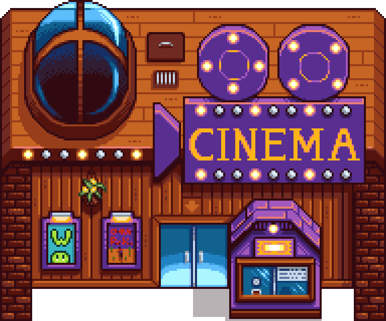 Cinema Sebastian Stardew Valley Pr&eacute;dio