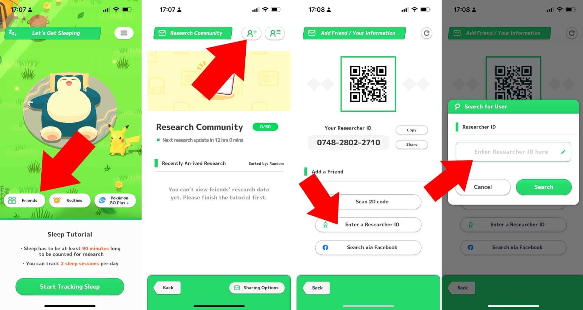 Como Adicionar Amigos em Pokemon Sleep