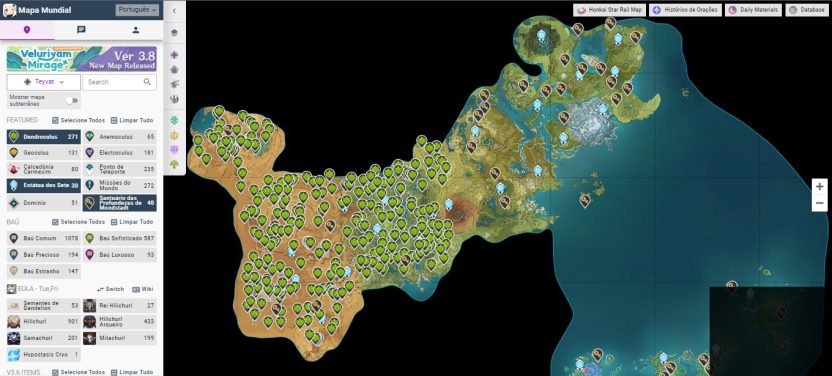 Mapa Interativo de Genshin Impact: Informa&ccedil;&otilde;es/Dicas (2023)