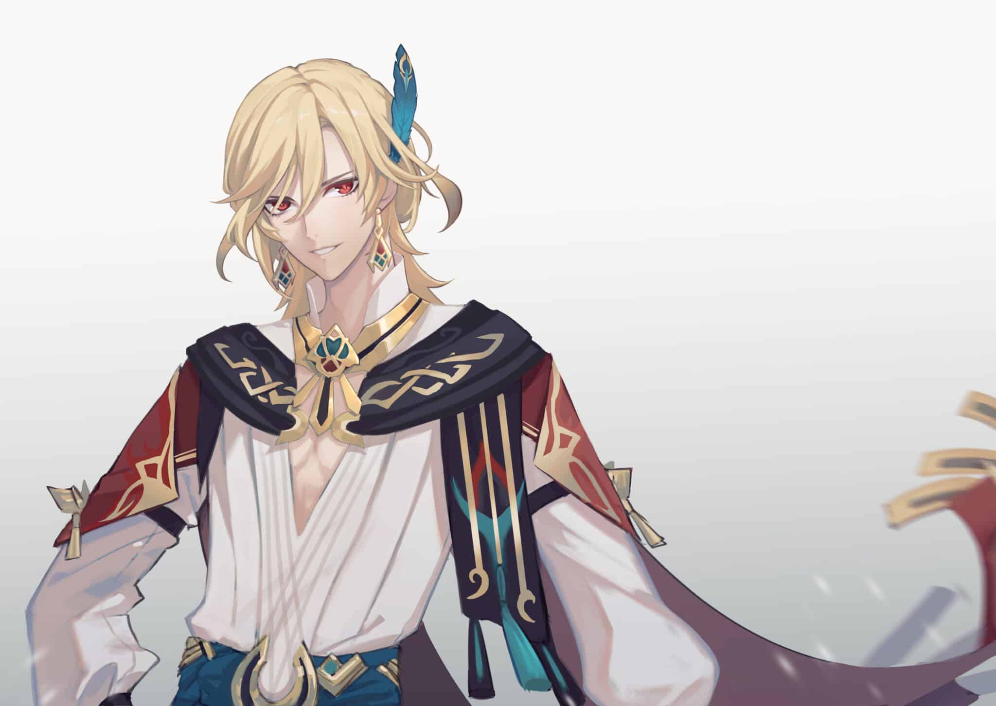 Imagem do personagem Dendro - Genshin Impact, Kaveh. (Divulga&ccedil;&atilde;o / Internet)