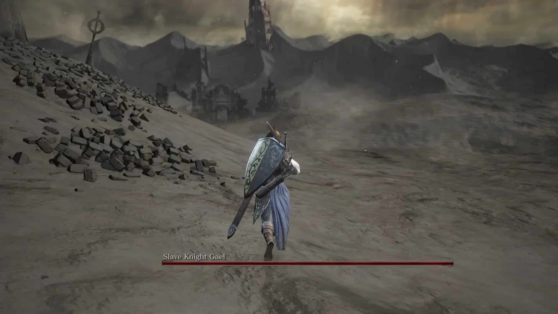 Imensa arena de Gael em "Dark Souls 3: The Ringed City". (Divulga&ccedil;&atilde;o / FromSoftware)