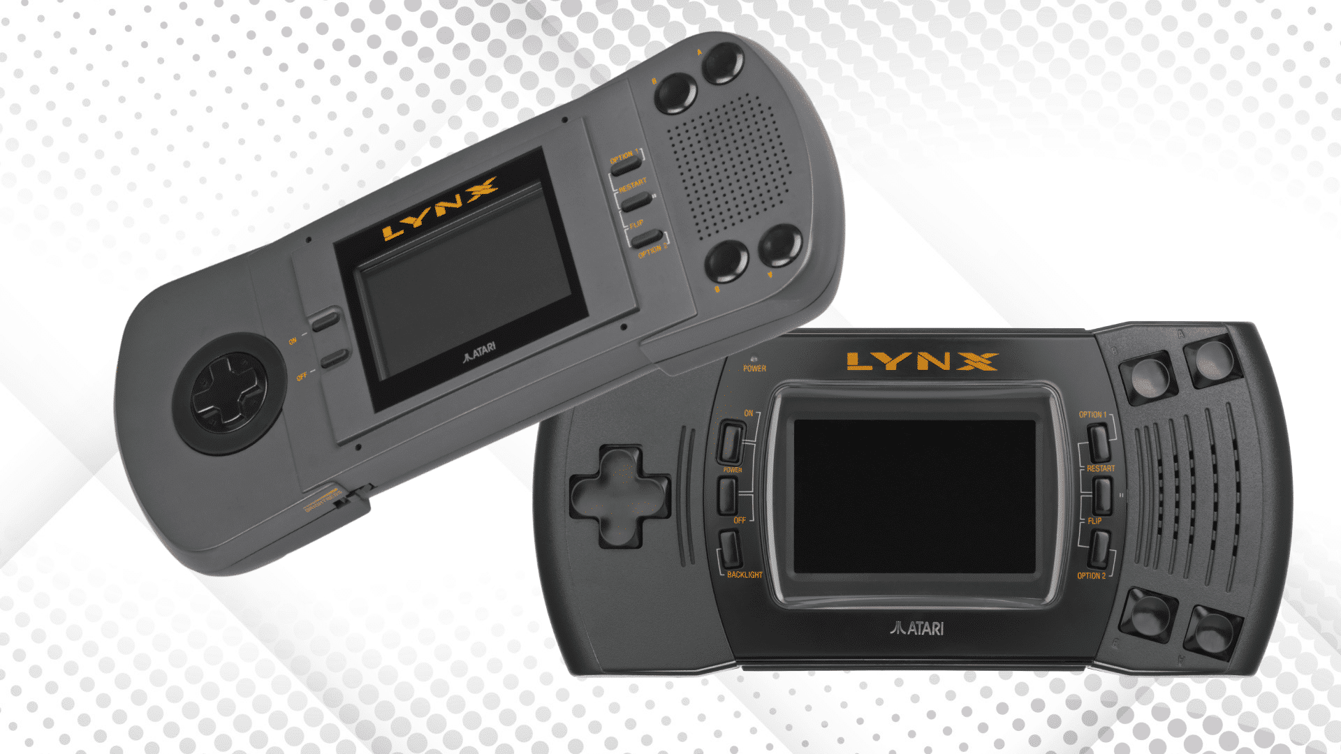 Imagem promocional do Atari Lynx e Atari Lynx II