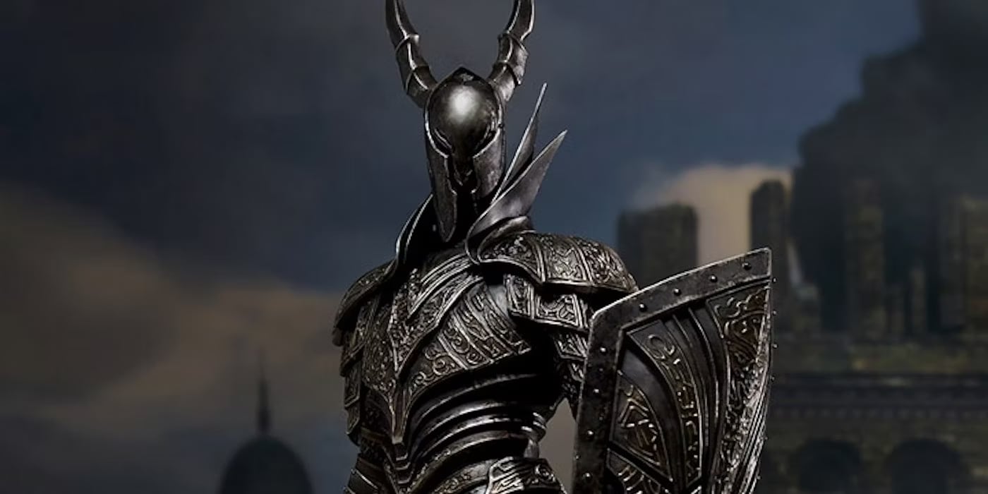 Imagem de um Cavaleiro Negro, bravos guerreiros na hist&oacute;ria de Dark Souls. (Divulga&ccedil;&atilde;o / Internet)