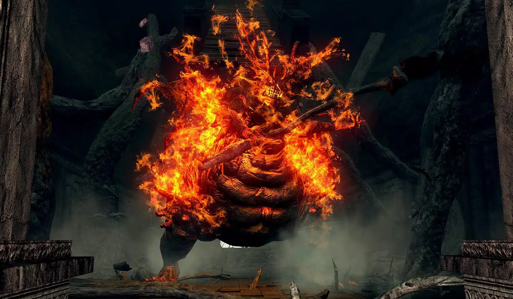 Foto ilustrativa do Dem&ocirc;nio S&aacute;bio de Fogo, um dos bosses de Dark Souls. (Divulga&ccedil;&atilde;o Internet)