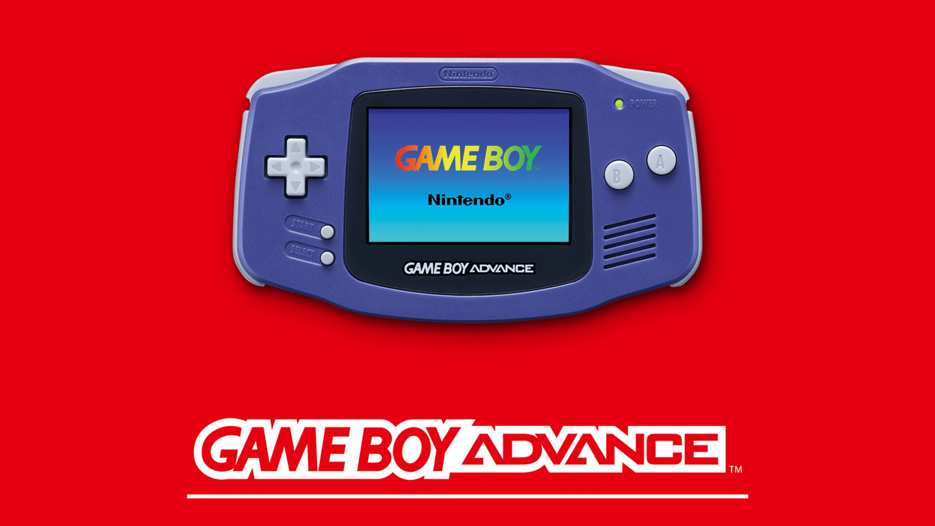 Imagem promocional do Game Boy Advance