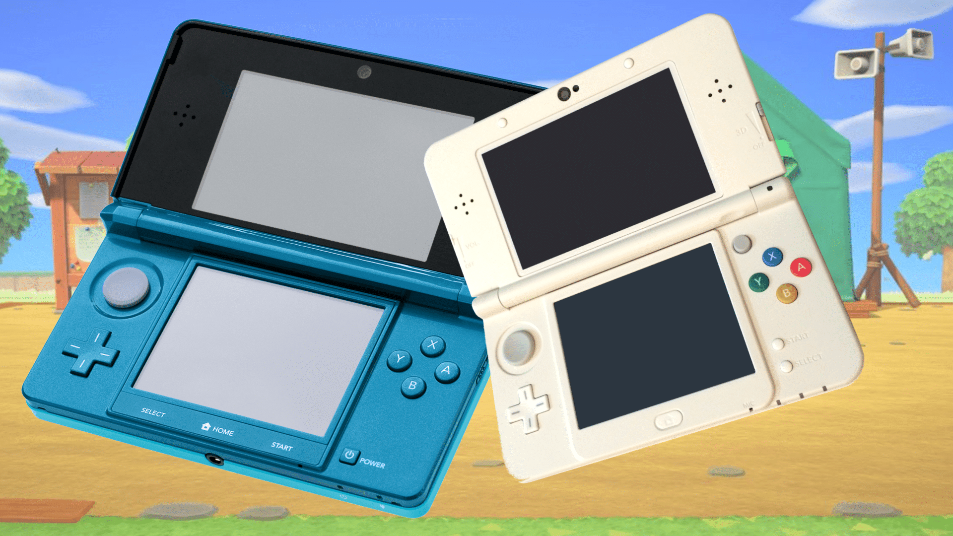 Montagem com imagens do Nintendo 3DS
