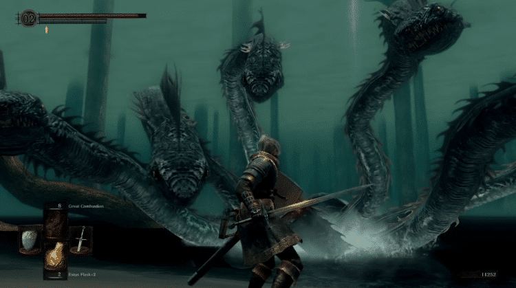 Imagem da poderosa Hydra Negra, um ser mitol&oacute;gico de sete cabe&ccedil;as. (Divulga&ccedil;&atilde;o / Internet)