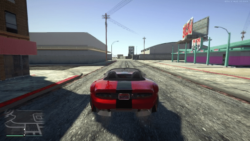 Foto exibindo o ve&iacute;culo Banshee de GTA V no GTA San Andreas. (Divulga&ccedil;&atilde;o / Internet)