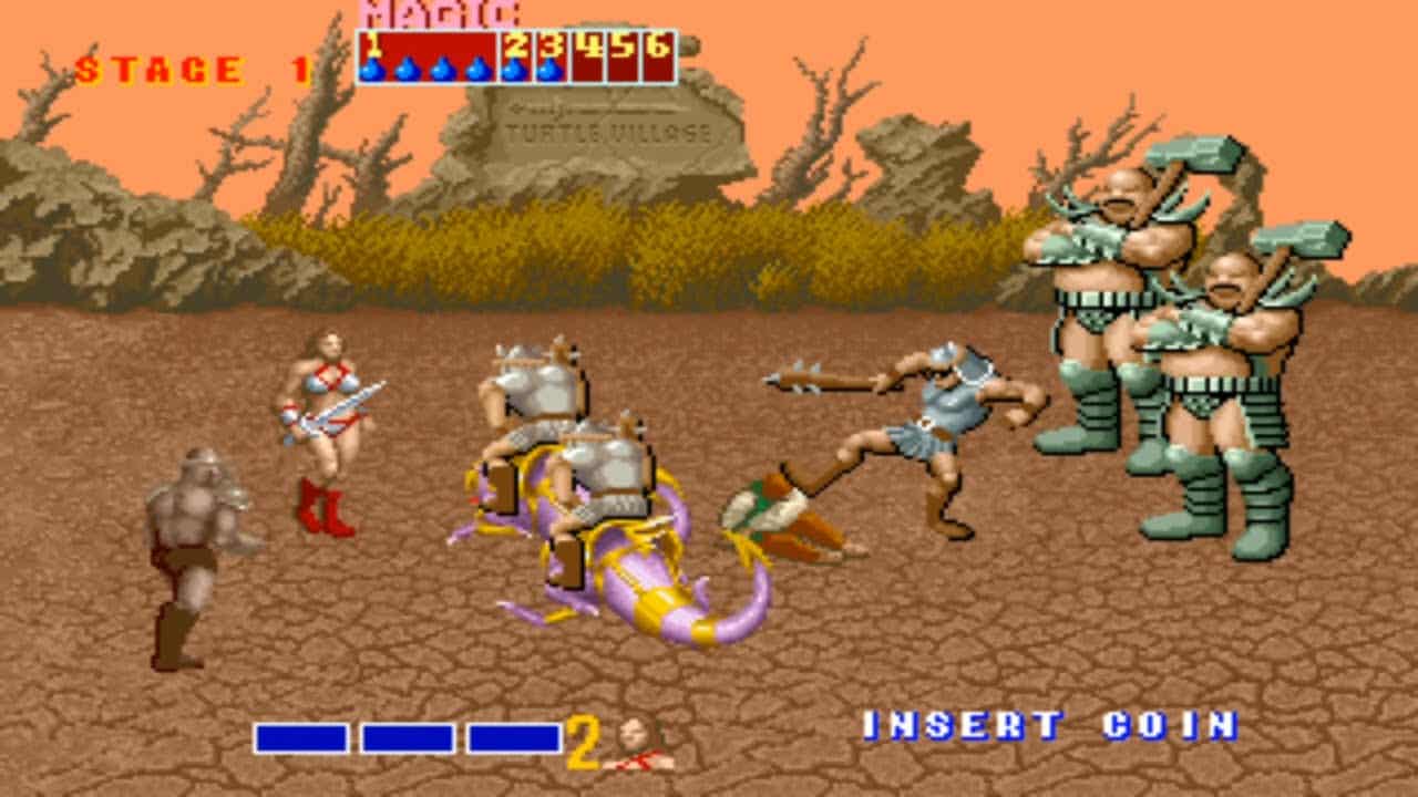 Foto da fase "Wilderness" do game Golden Axe de Mega Drive. (Divulga&ccedil;&atilde;o / Internet)