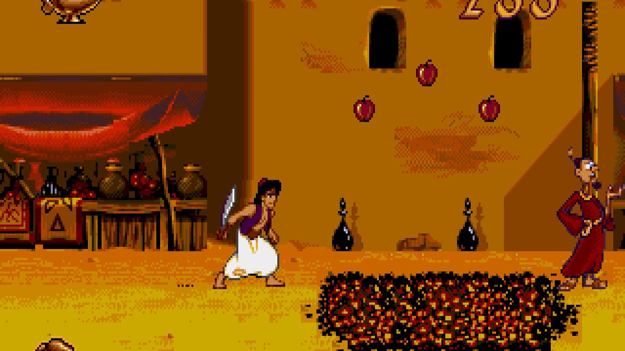 Imagem do centro da cidade no game "Disney Aladdin". (Divulga&ccedil;&atilde;o / Internet)