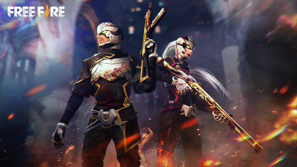 Foto capa de um dos eventos de Free Fire com dois jogadores. (Divulga&ccedil;&atilde;o / Garena Free Fire)