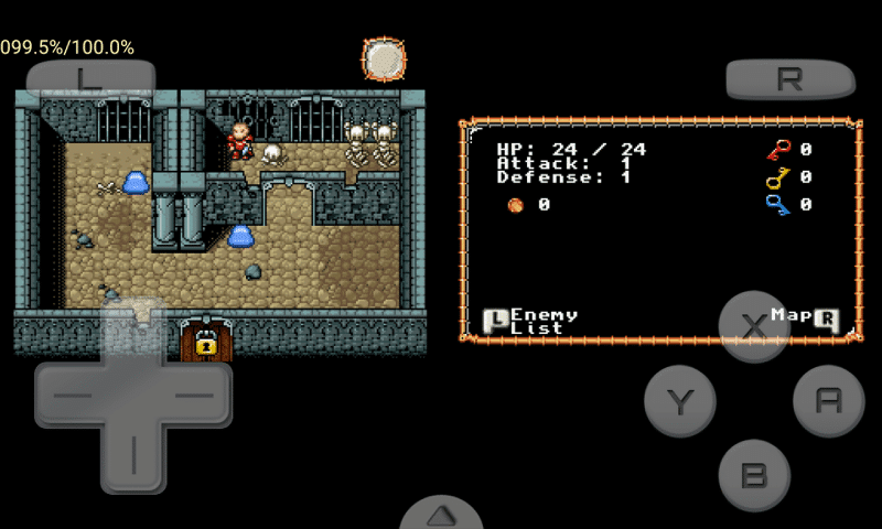 Print do Drastic rodando em um aparelho Android