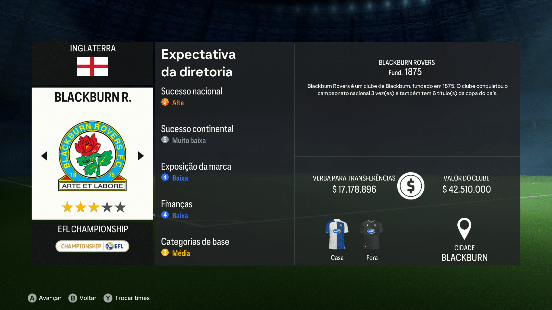 Print do Rovers em FC 24