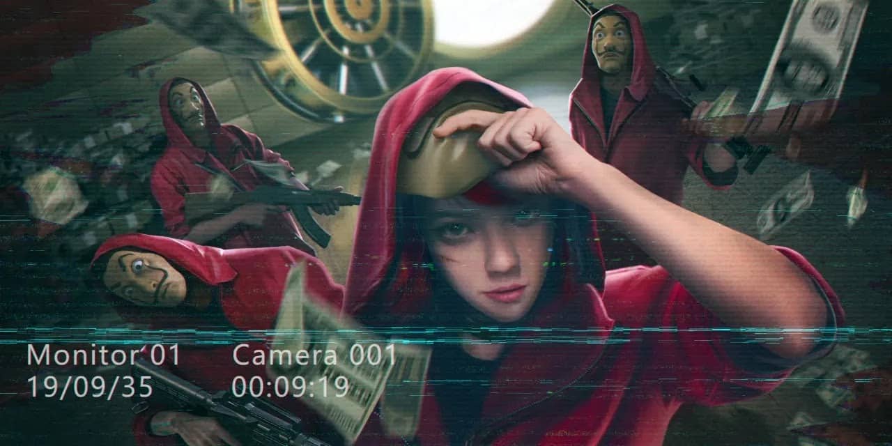 Imagem da crossover entre Free Fire e La Casa de Papel. (Divulga&ccedil;&atilde;o / Garena Free Fire)