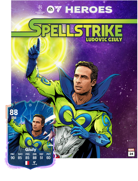 Carta de Giuly como um dos Her&oacute;is do Ultimate Team de FC 24