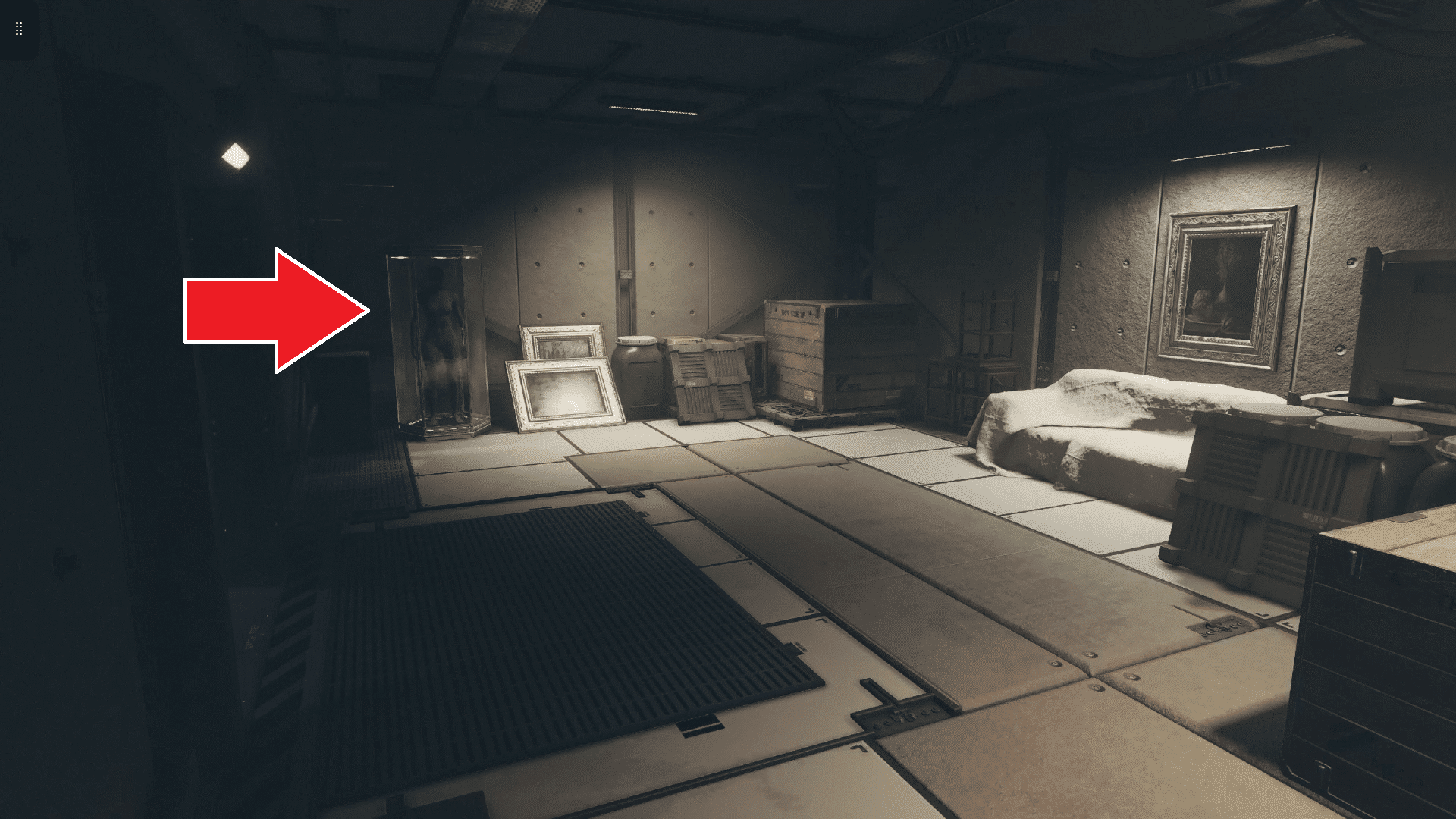 Manequim com o Mark I em Starfield