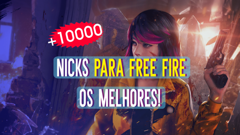 +10000 Nicks para Free Fire feminino e masculino (parte 1)