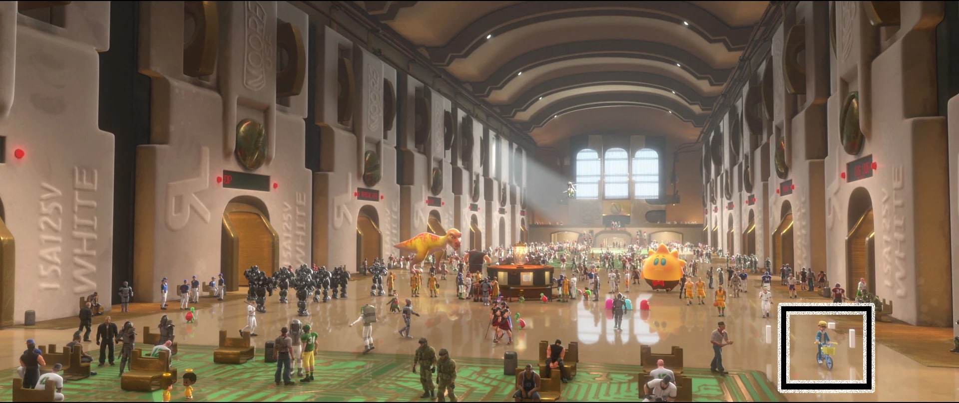 Foto ilustrativa destacando o personagem do jogo Paperboy na Esta&ccedil;&atilde;o de Jogos do filme Detona Ralph. (Divulga&ccedil;&atilde;o / Internet)