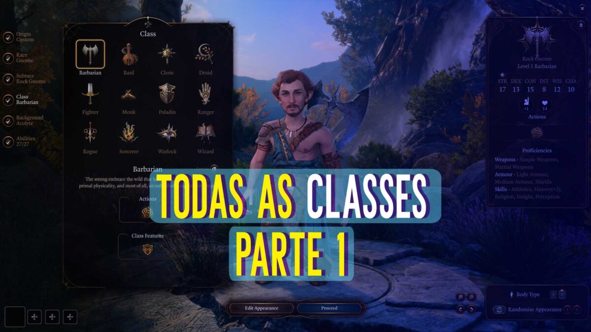 Baldur&rsquo;s Gate 3: Conhe&ccedil;a todas as classes (Parte 1)