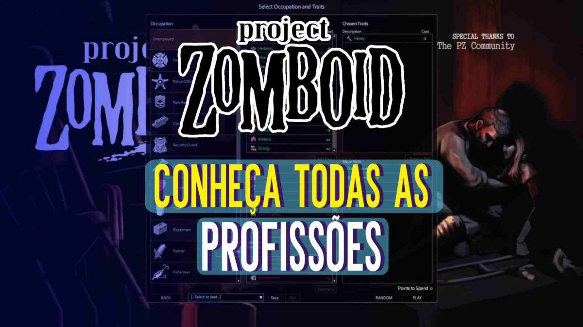 Project Zomboid: Conhe&ccedil;a todas as Profiss&otilde;es do jogo