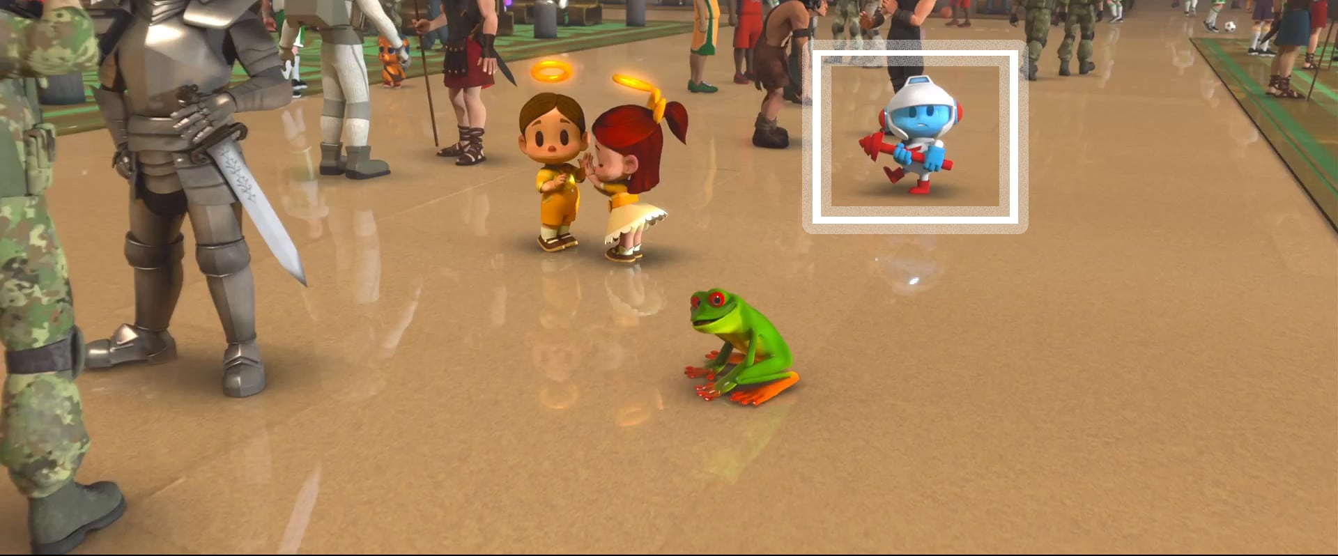 Foto ilustrativa destacando Dig Dug ao lado de outros personagens no filme do Detona Ralph. (Divulga&ccedil;&atilde;o / Internet)