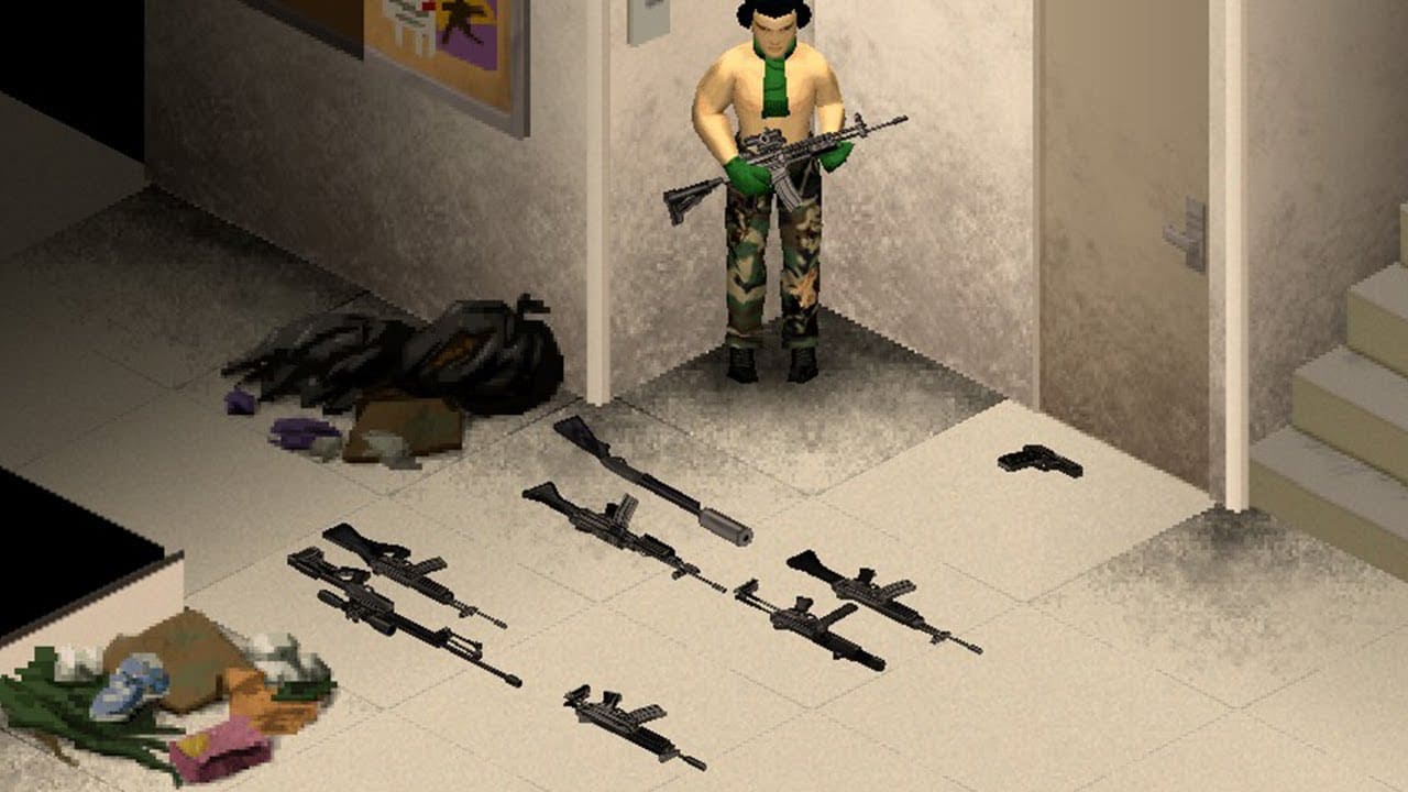 Foto ilustrativa de um personagem mostrando suas armas no jogo Project Zomboid. (Divulga&ccedil;&atilde;o / Internet)