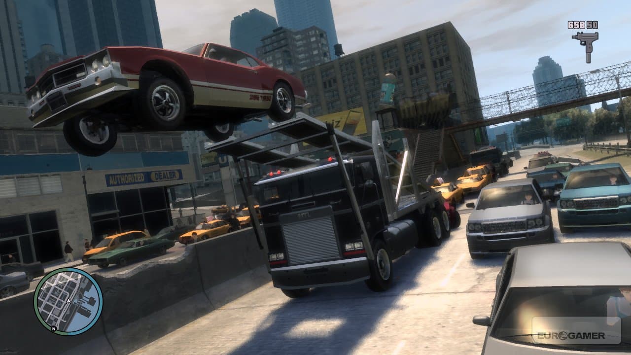 Foto ilustrativa de um salto em GTA 4. (Divulga&ccedil;&atilde;o / Internet)