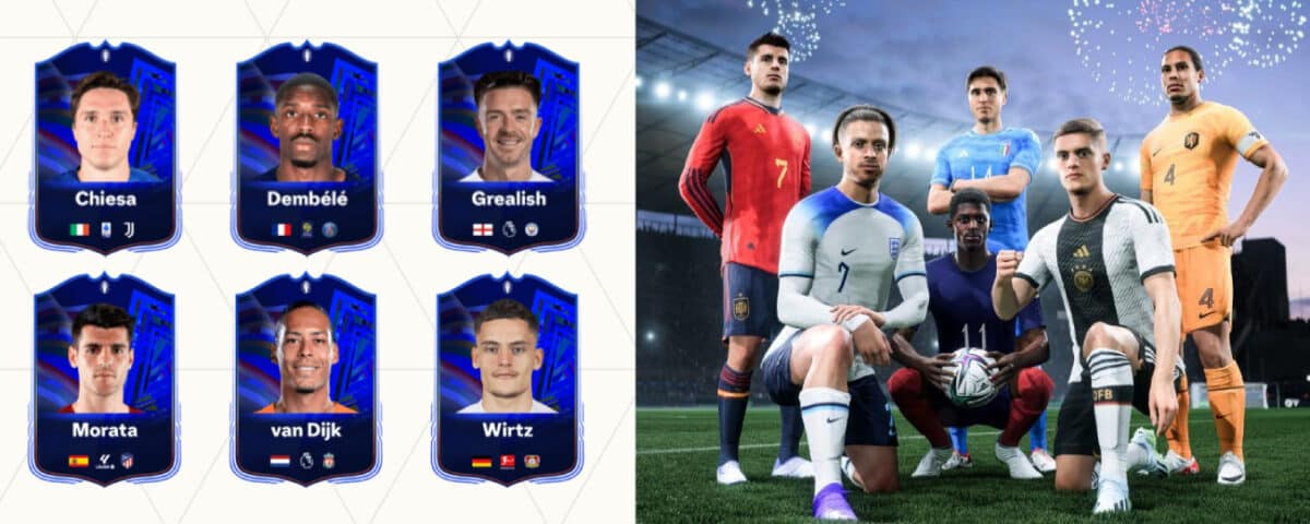 Imagem promocional do evento da UEFA EURO 2024 em EA FC 24