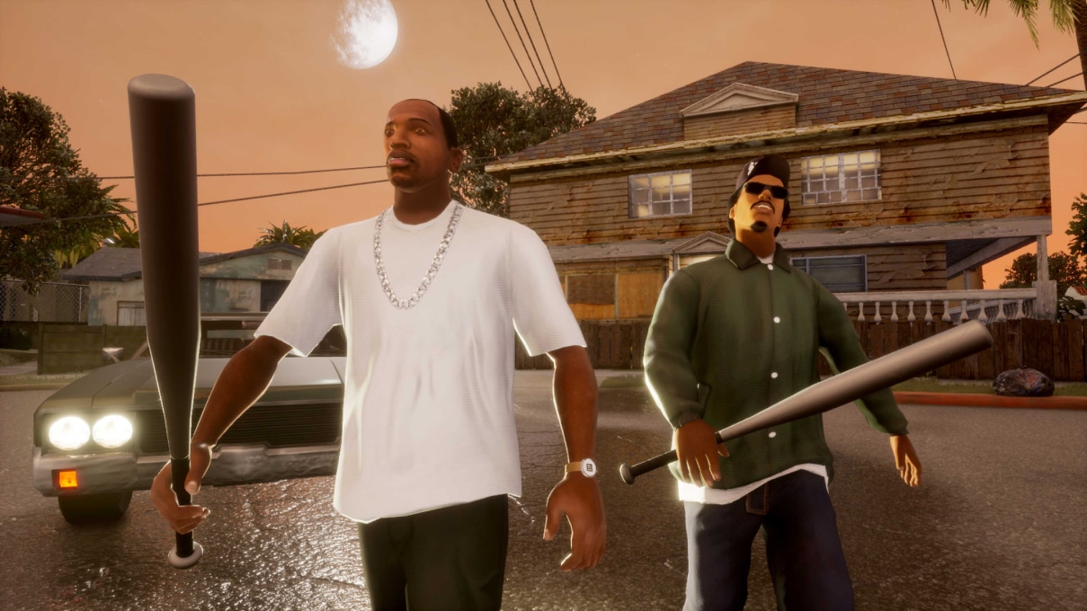 Imagem promocional de Grand Theft Auto San Andreas, jogo dispon&iacute;vel em GTA The Trilogy