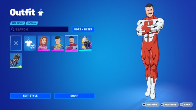 Imagem promocional de Omni-Man em Fortnite