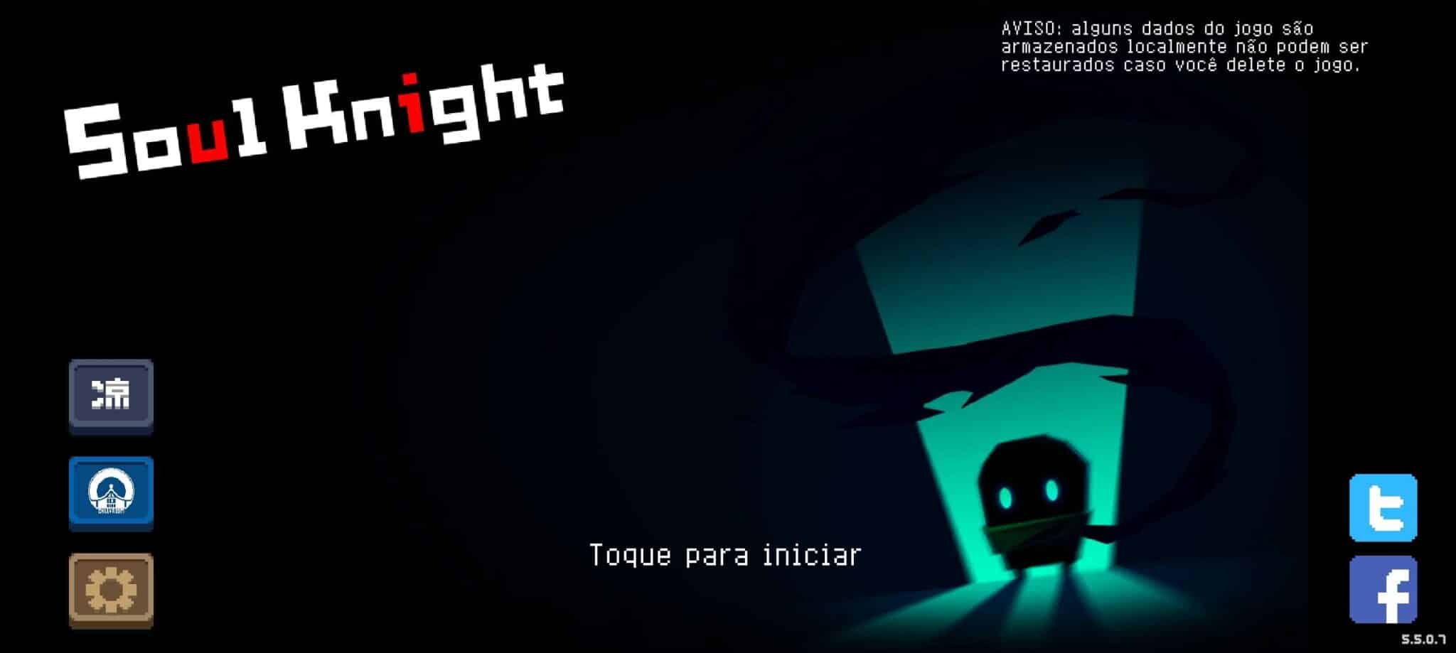 Foto da interface do jogo Soul Knight. (Divulga&ccedil;&atilde;o / Internet)