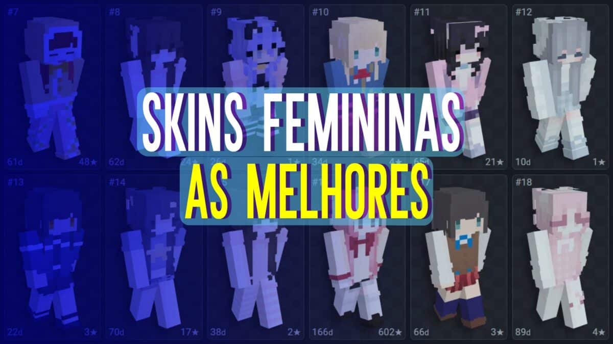Skin de Minecraft feminina: Confira s&oacute; as melhores!