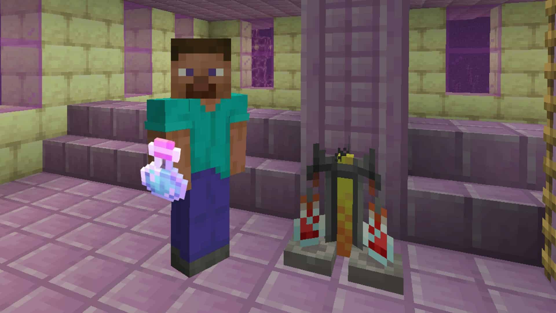 Imagem de um jogador criando po&ccedil;&otilde;es no Minecraft. (Divulga&ccedil;&atilde;o / Internet)