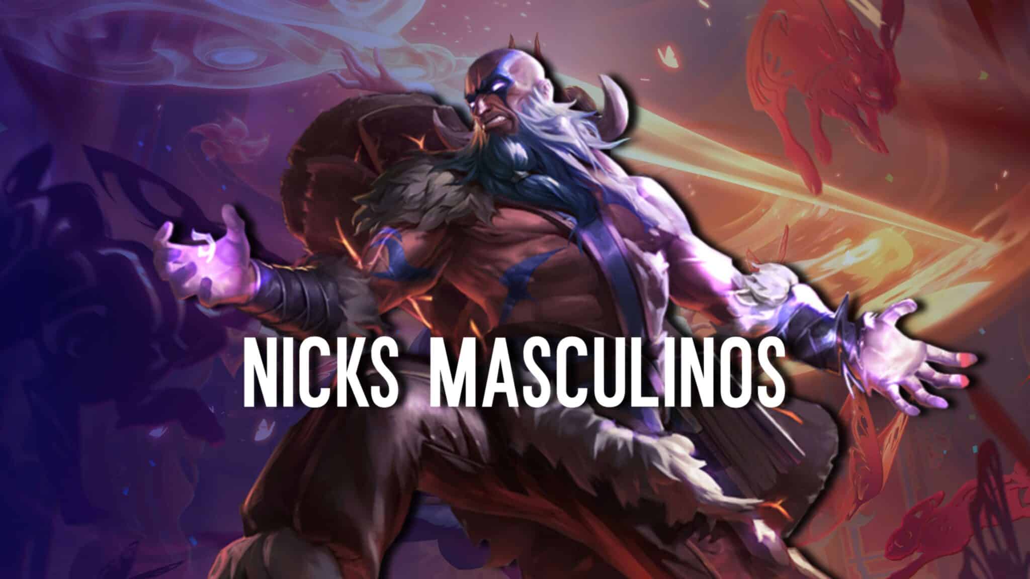 Imagem ilustrativa para Nicks LoL Masculino.