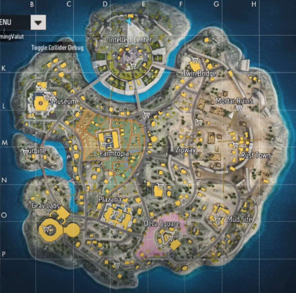 Imagem do Mapa Nova Terra do jogo Free fire. (Divulga&ccedil;&atilde;o / Internet)