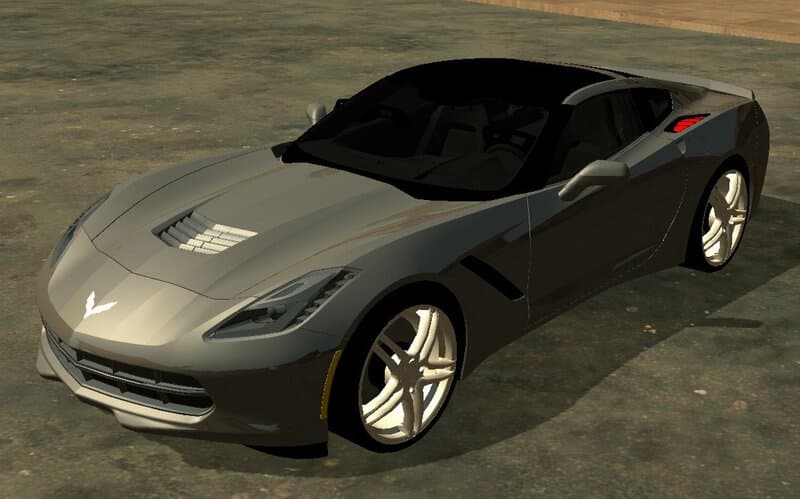Foto de um Corvette C7 modificado no GTA San Andreas. (Divulga&ccedil;&atilde;o / Internet)