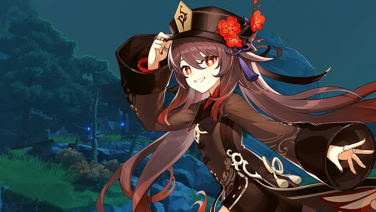 Imagem do jogo Genshin Impact personagens femininas, Hu Tao. (Divulga&ccedil;&atilde;o / Internet)