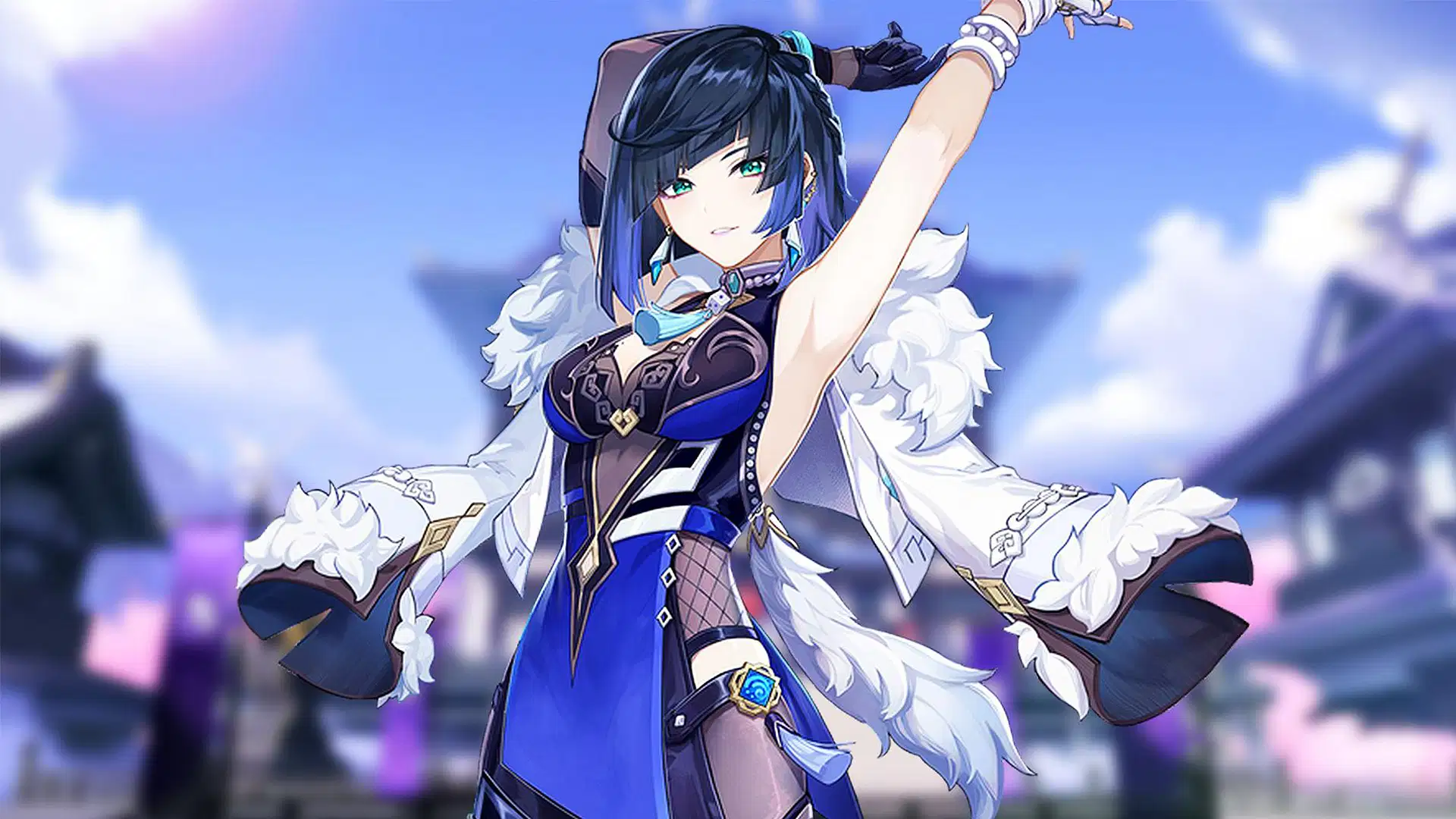 Foto de Genshin Impact personagens Yelan. (Divulga&ccedil;&atilde;o / Internet)