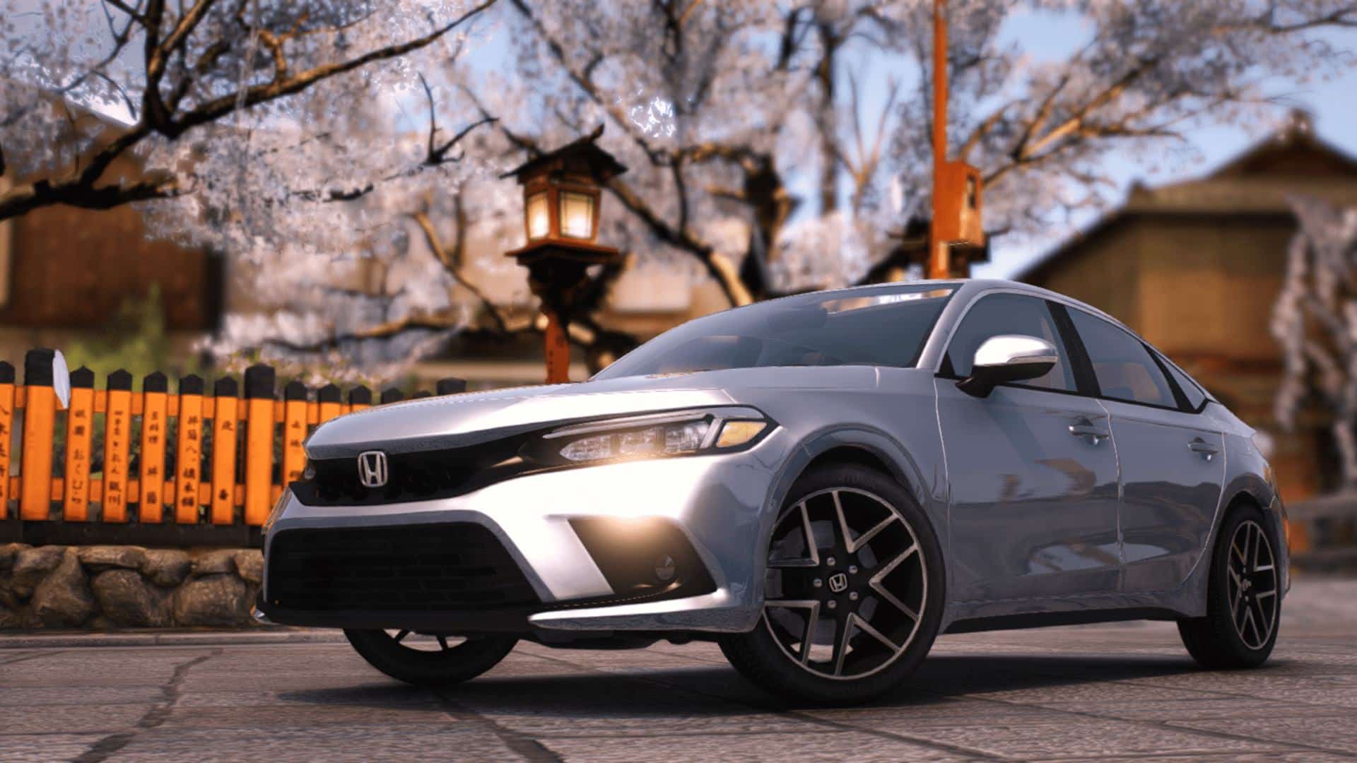 Imagem capa do mod "2023 Honda Civic Sport Touring 5dr [Replace/Add-On]" para GTA 5. (Divulga&ccedil;&atilde;o / Internet)