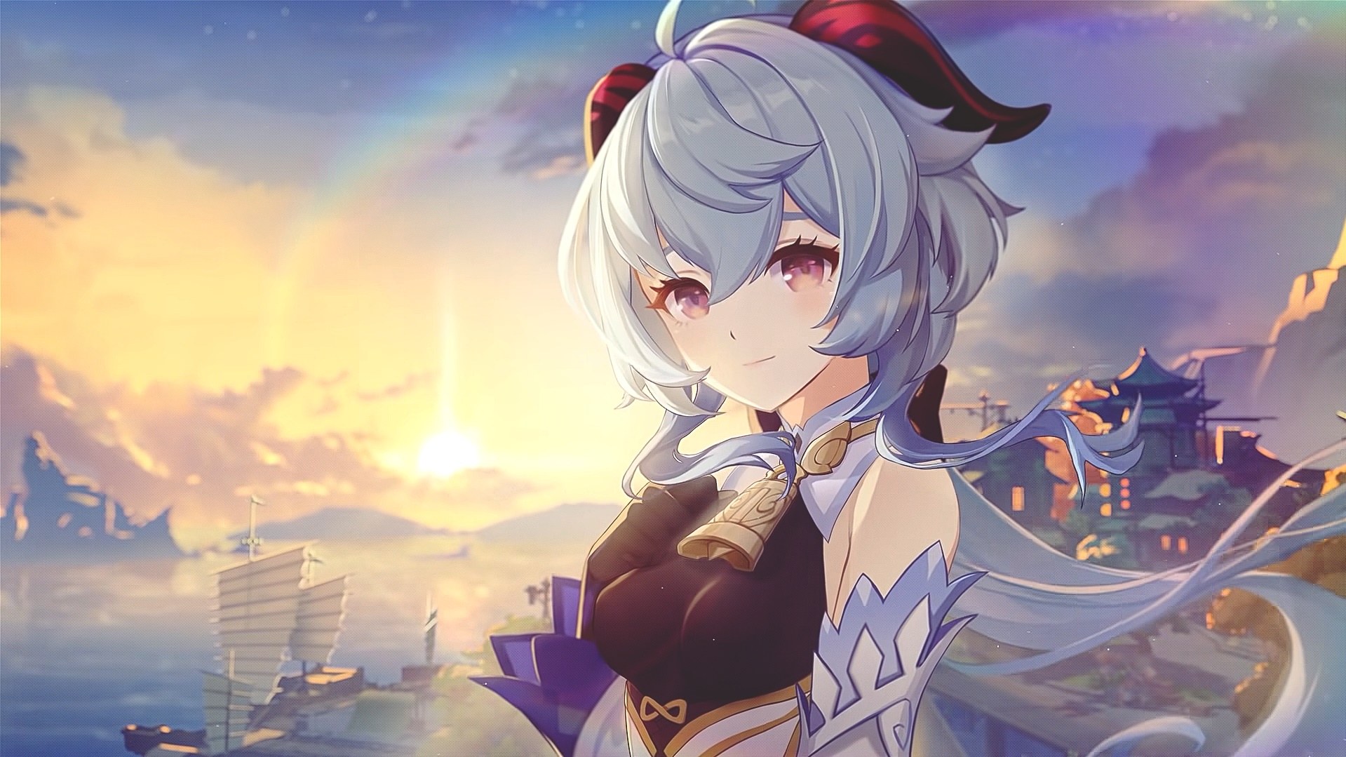 Foto art&iacute;stica de Ganyu em Genshin Impact. (Divulga&ccedil;&atilde;o / Internet)