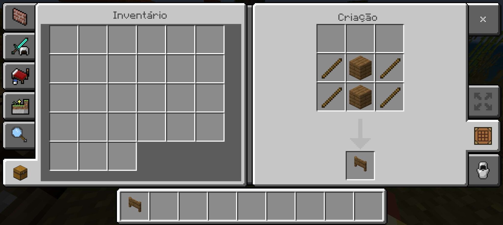 Como fazer cerca no Minecraft e Port&atilde;o!