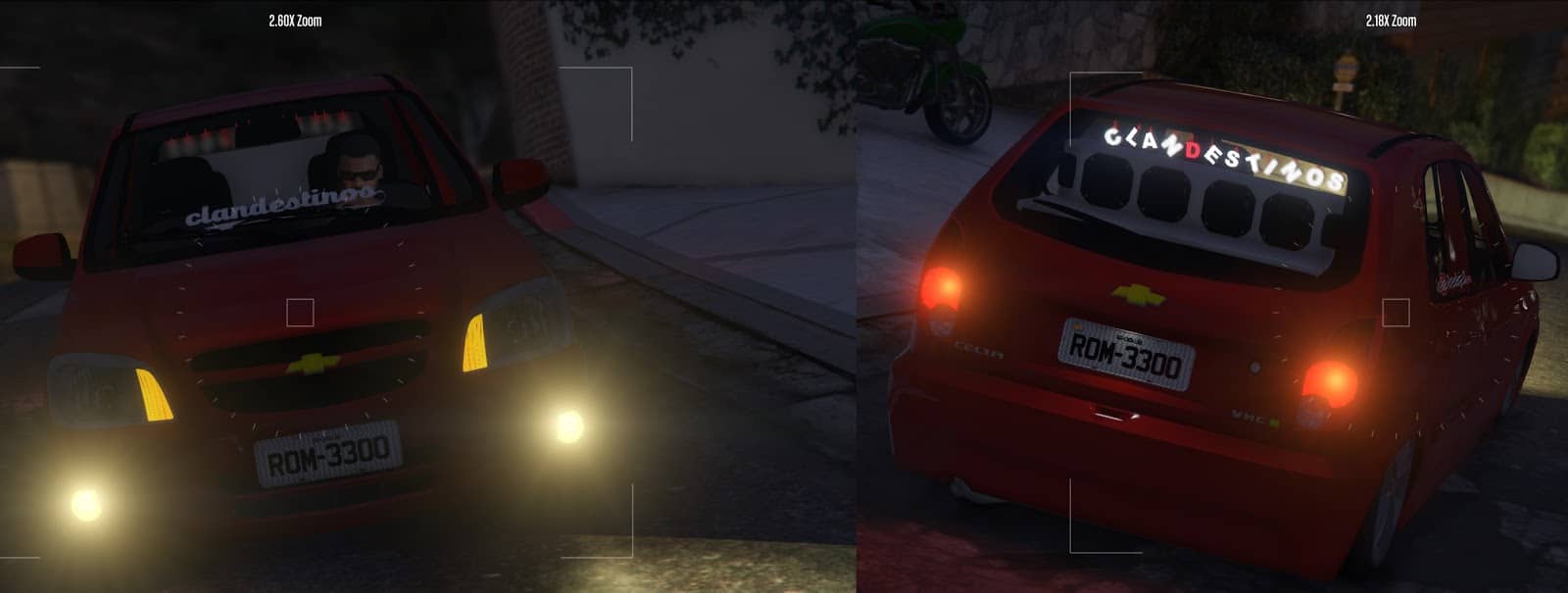 Fotos do mod Celta 2013 rebaixado e com som para GTA 5. (Divulga&ccedil;&atilde;o / Internet)