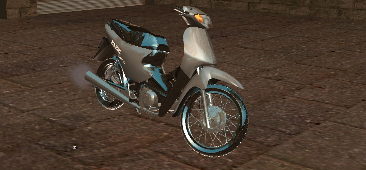 Imagem do mod da BIZ 100 inserido no GTA San Andreas. (Divulga&ccedil;&atilde;o / Internet)