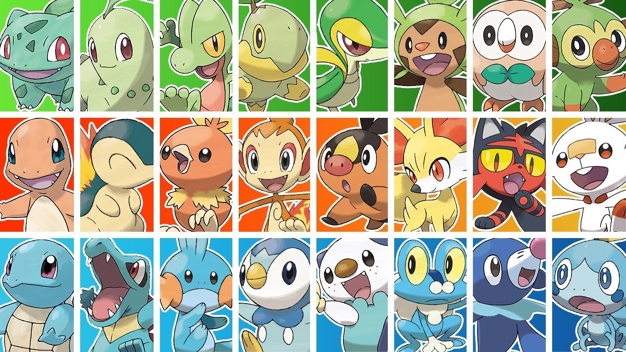 Foto para ilustrar o t&iacute;tulo Conhe&ccedil;a os Pok&eacute;mon iniciais de cada gera&ccedil;&atilde;o. Divulga&ccedil;&atilde;o / Internet)