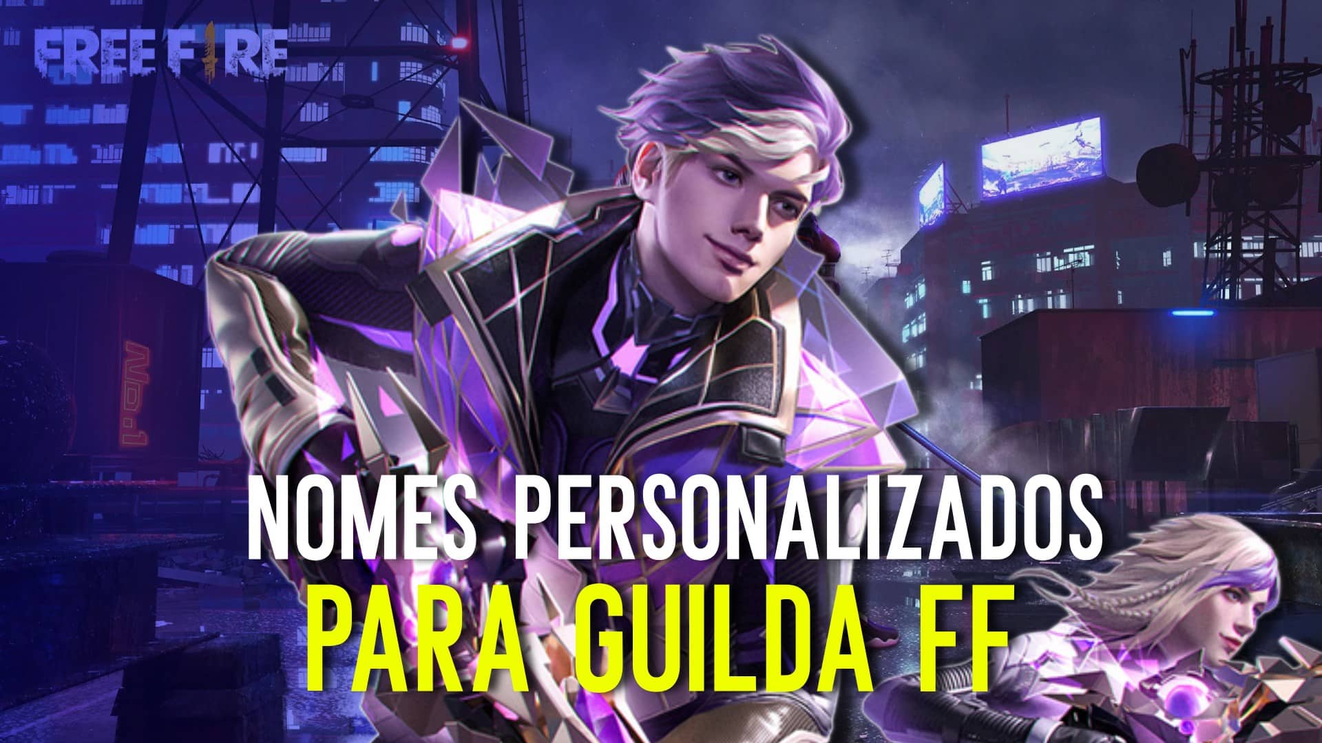 Imagem ilustrativa com destaque em Nomes para Guilda de Free Fire. 