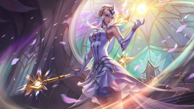 Imagem tema Skins LoL, Lux Elementalista. (Divulga&ccedil;&atilde;o / Internet)